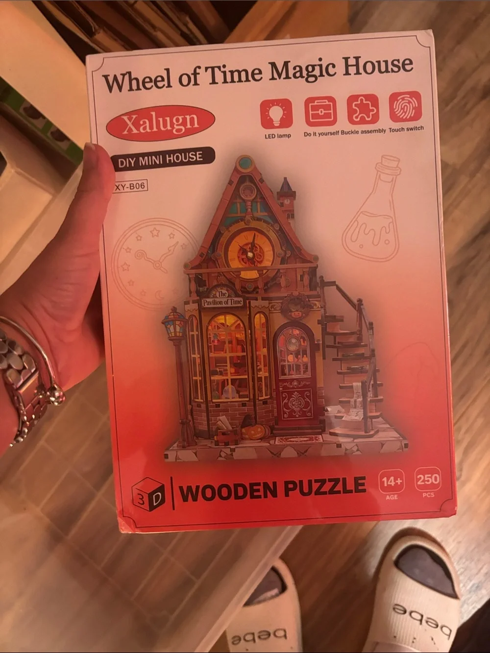 Xalugn Wheel of Time Magic House XY-B06 3D Wooden Puzzle 250 Pcs LED DIY (600)